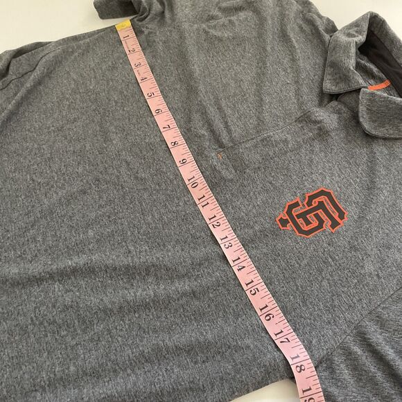San‎ Francisco Giants Polo Shirt Mens Medium Golf Top Short Sleeve Snap Button - Picture 5 of 9